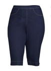 Just My Size Women's Dark Indigo Pull On Stretch Denim Capris Size 2X NWT — photo 5