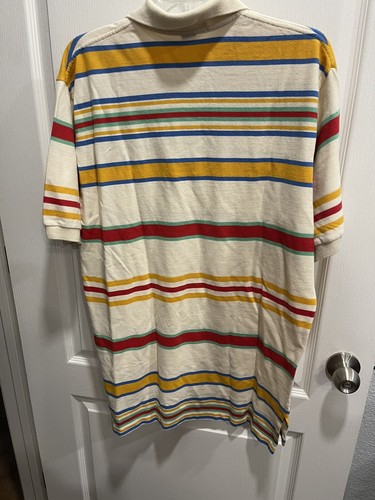 ***NUOVA*** Polo Ralph Lauren vintage a righe cotone taglia large uomo - Foto 5 di 7