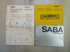 SABA 9260 Bedienungsanleitung Schaltplan Schaltbild ca. 1980 Original