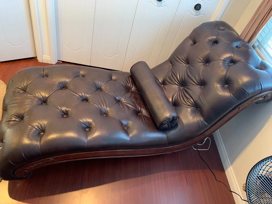 Espreguiçadeira Chais de couro interna - Imagem 3 de 4