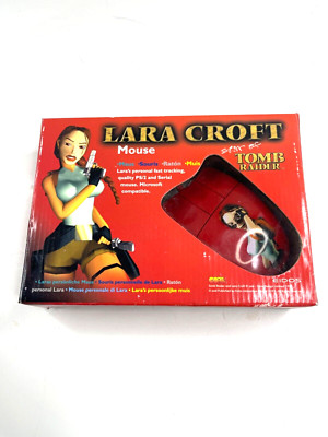 Computer Maus rot Lara Croft Tomb Raider von Eidos Mouse Neu
