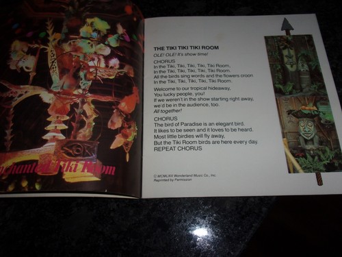 VINTAGE- The Official Album of Disneyland/ Walt Disney World SONGS BOOKLET - Picture 3 of 6
