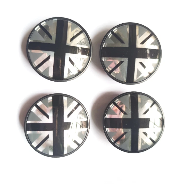 54Mm Union Jack English Flag Badge Car Wheel Rim Center Hub Caps Fit Mini Cooper - Image 2 of 4