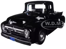 1956 FORD F-100 PICKUP TRUCK BLACK 1/24 DIECAST MODEL CAR BY MOTORMAX 73235