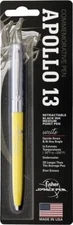 Fisher Space Pen Apollo 13 Engraving Yellow Barrel Chrome Cap PR4 Black Ink