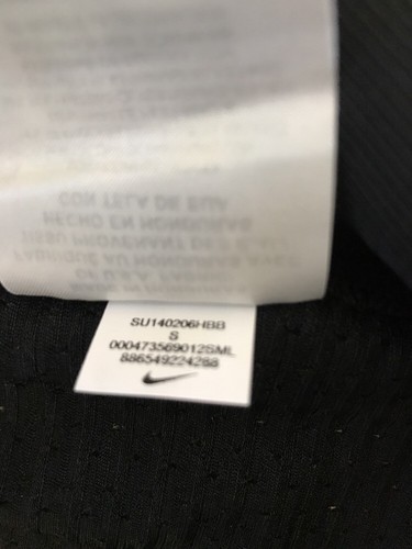 Nike Team Black Short Sleeve Performance Vented Shirt Size Small. - Picture 9 of 11