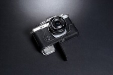 Real Leather Half Camera Case Bag Cover for Olympus OM-3 OM3 Digital Camera