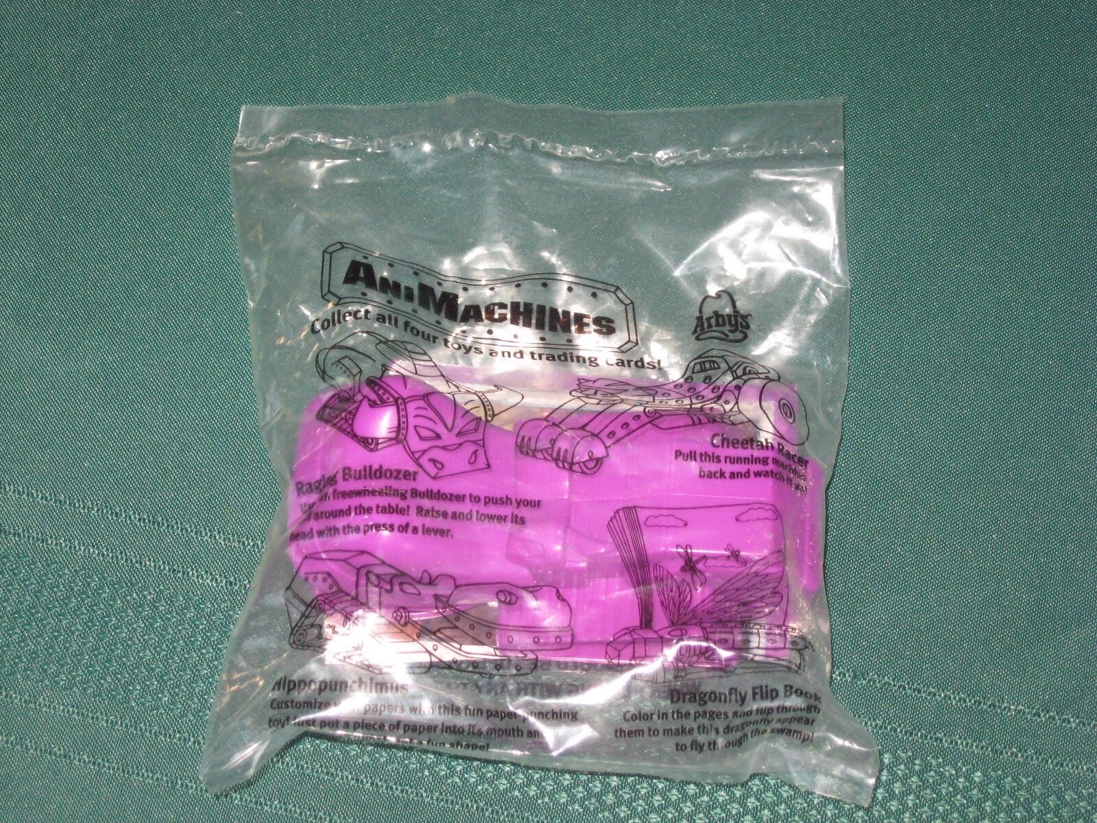 Vintage Arby's ~ Ani Machines * HIPPOPUNCHIMUS * 2003 Sealed Toy + Trading Card 