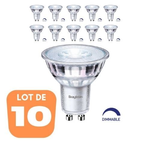 Spots LED GU10 4000K pour cuisine et bureau : éclairage blanc neutre 38°