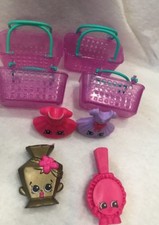 McDonalds Shopkins 2015 Happy Meal Toy Dress Mirror Perfume Basket Lot of 8
