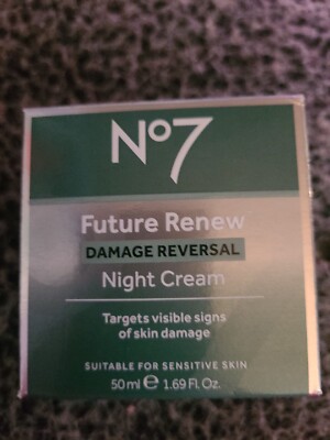 ..New Product..No7 Future Renew Damage Reversal Night Cream 1.69 oz free ship 