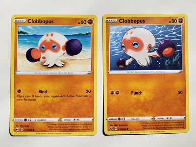 Clobbopus 111/202 & 112/202 LP - Sword Shield Base Pokemon Card Mina Nakai Art | eBay Clobbopus 111/202 & 112/202 LP - Sword Shield Base Pokemon Card Mina Nakai Art | eBay