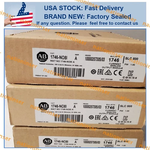 1746-NO8I /A Surplus Sealed 1746-NO8I /A SLC500 Analog Current Output Module 1pc