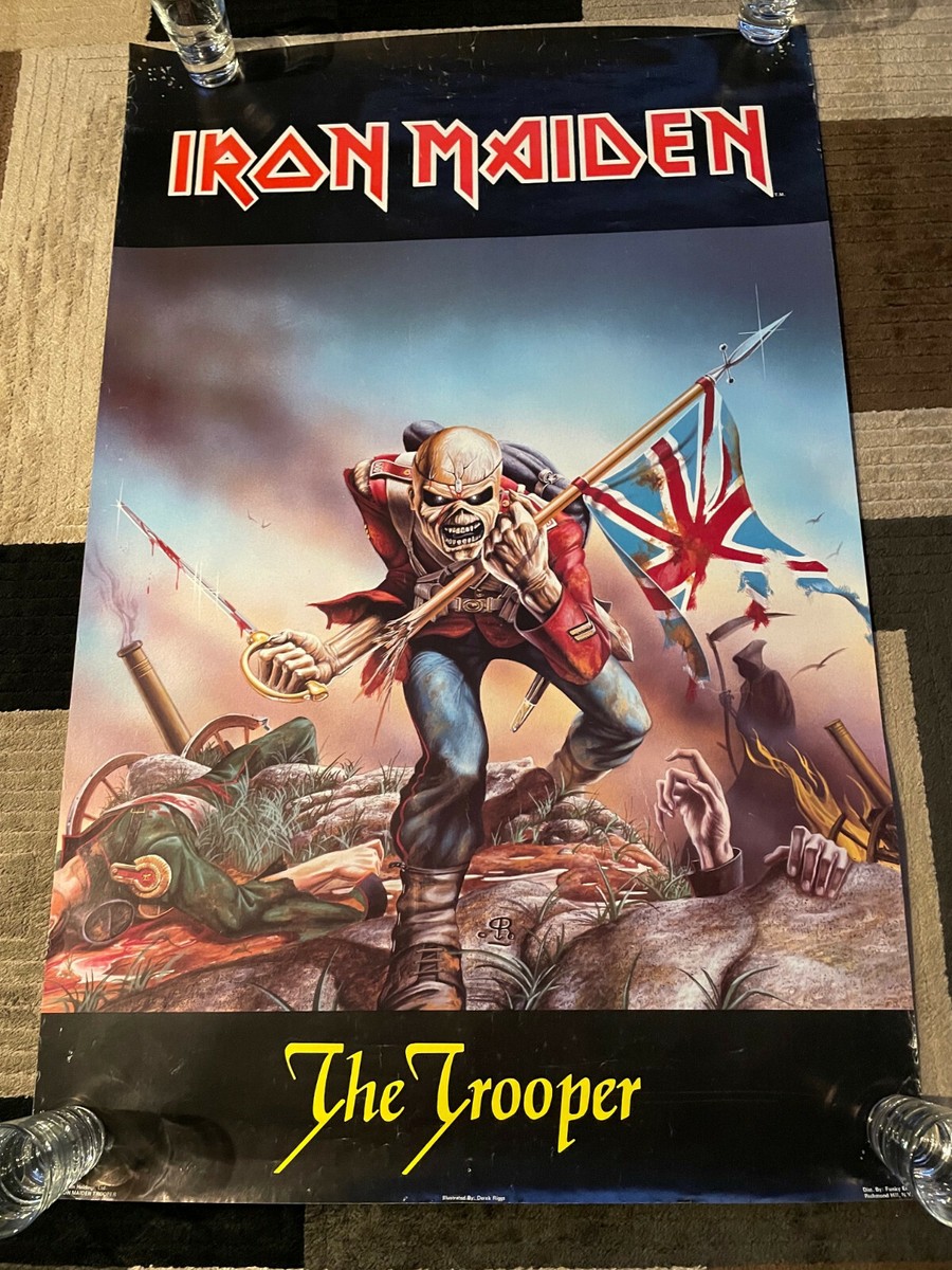 IRON MAIDEN FUNKY 1984 #1479 THE TROOPER POSTER | eBay