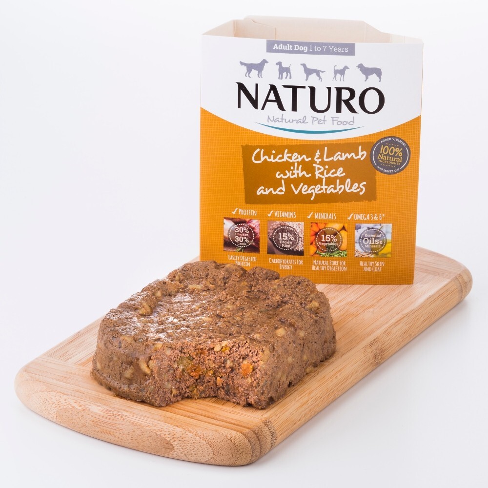 Naturo Chicken and Lamb with Rice and Vegetables Wet Dog Food 14 x 400g
