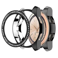 Crystal Bling Diamond Bezel Ring Cover Case f Samsung Gear S3 Frontier SM-R765V