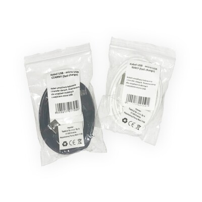 1M 2M 3M Micro USB Kabel für Samsung Galaxy S4/S5/S6/S7 HTC Huawei Schwarz Weiss