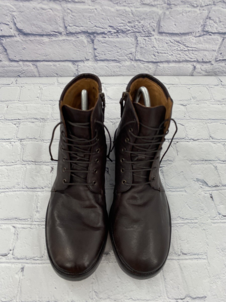 Elia Maurizi Brown Leather Boots Made in Italy 7 8093 M  display picture 1