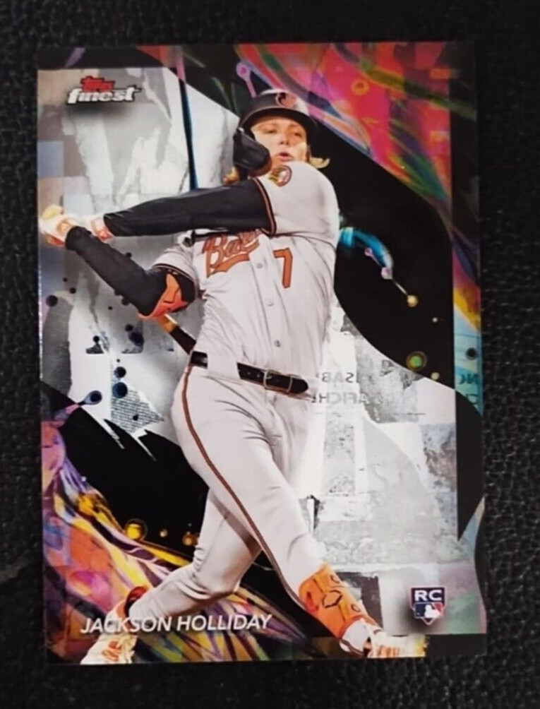 2024 Topps Finest Jackson Holliday UNCOMMON Rookie RC ORIOLES #162 MINT