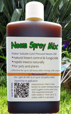 Neem Oil Spray Mix, natural plant protection 100 ml to make up to 10 lt spray