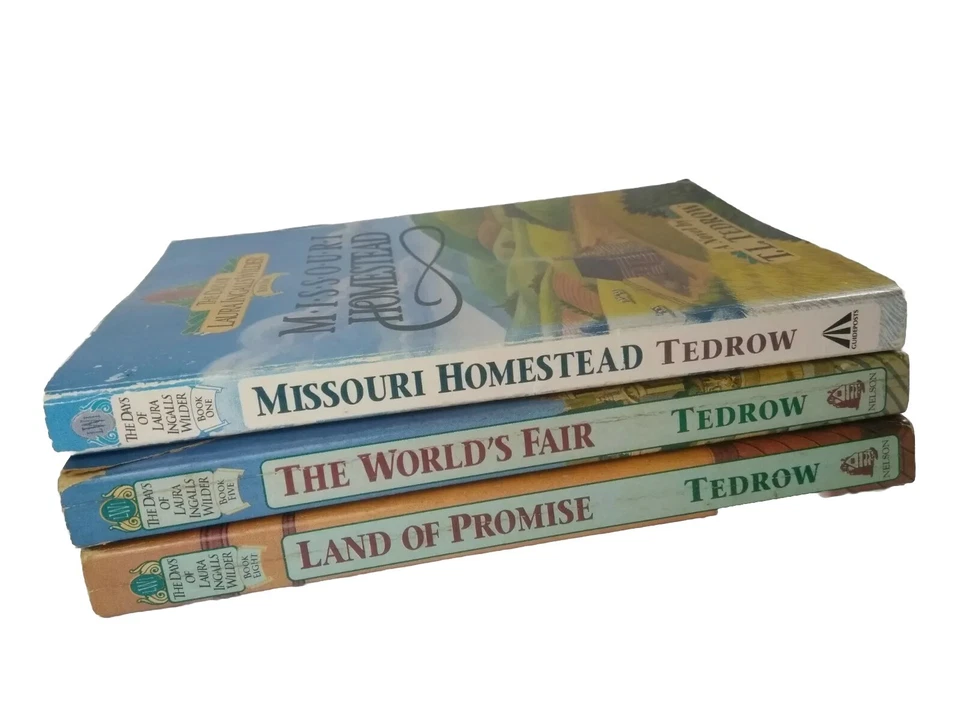 THE DAYS OF LAURA INGALLS WILDER 3 books T. L. Tedrow lot Fair Missouri Promise  - image 3 of 4