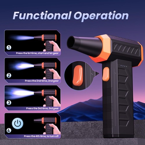 Eco-Conscious Compressed Air Duster with Adjustable Speed for Versatile Cleaning - Picture 6 of 9