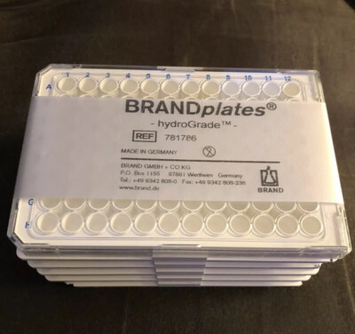 BrandTech Polystyrene White HydroGrade Non-Sterile C-Bottom 96-well Standard