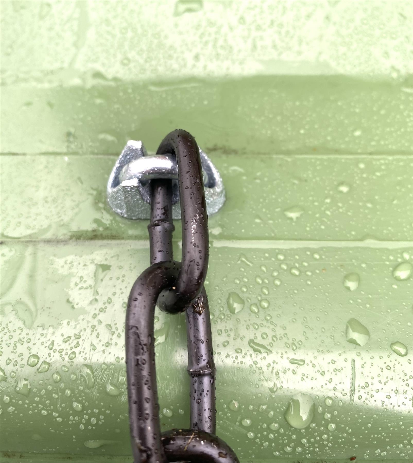 Wheelie Bin Lid Chain Lock System Easily Fitted with Padlock NO & Stop