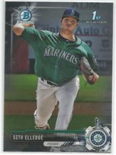 Seth Elledge Seattle Mariners 2017 1st Bowman Chrome Draft Baseball