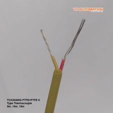 K-type Thermocouple Wire AWG 20 Solid PVC Probe Sensor Insulation Extension 1 yd