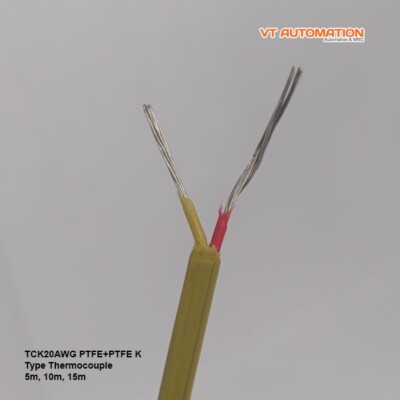K-type Thermocouple Wire AWG 20 Solid PVC Probe Sensor Insulation Extension 1 yd