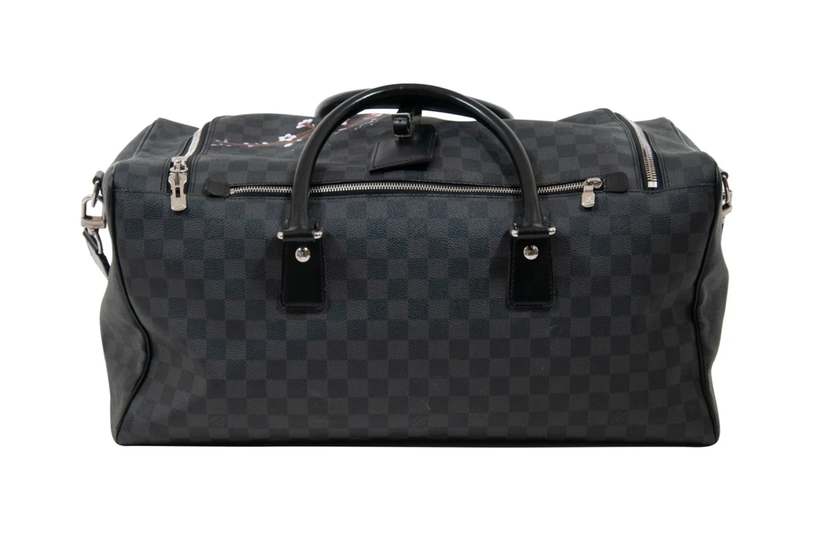 Louis Vuitton Roadster Duffle Bag Damier Graphite Black Weekend Travel  Carry On