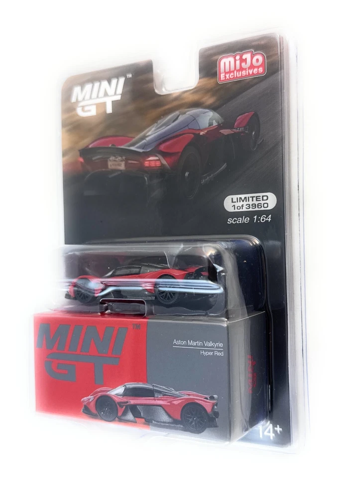 Mini GT 1:64 Aston Martin Valkyrie Hyper Red 1:64 Scale Model MGT00766-3I - Image 2 of 4