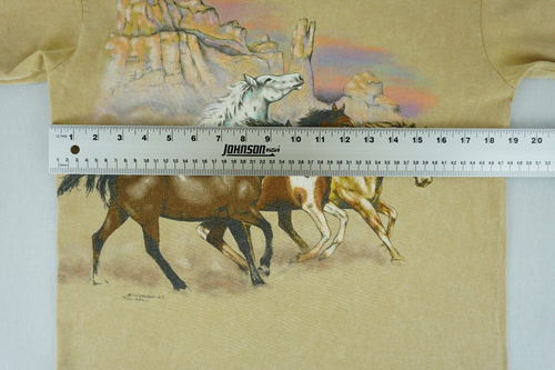 Vintage Belton Dye Namic horses long sleeve shirt tagged medium animals nature - Picture 8 of 12