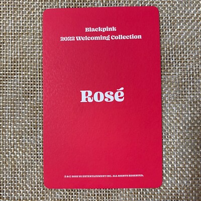 BLACKPINK ROSE #6 [ 2022 Welcoming Collection ] Official Photocard