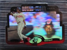1996 Upper Deck SPX Manny Ramirez Bound For Glory Die-Cut Hologram #8 Indians