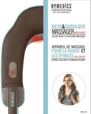 HoMedics Neck Massager Vibrator Model NMSQ-200 Has Heat and High/Low Massage