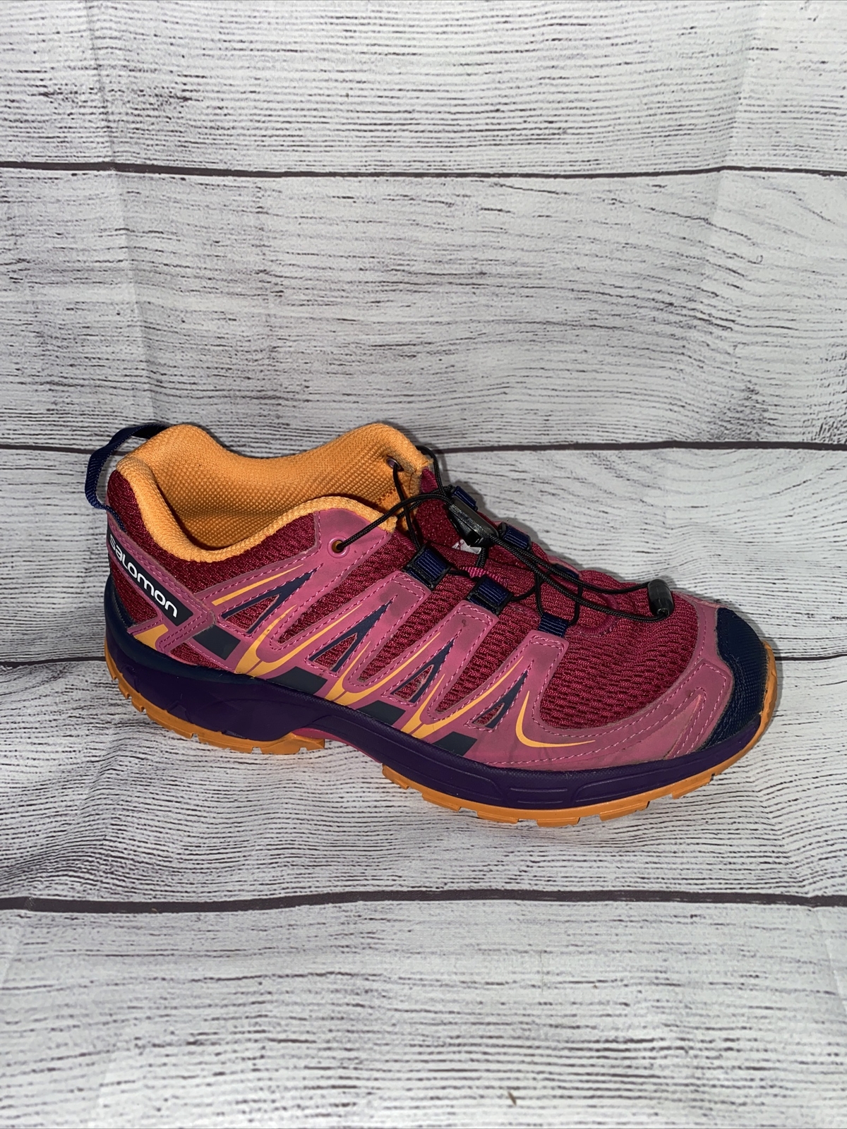 Salomon XA Pro scarpe da trail running rosa contagrip rosso arancione donna USA taglia 3