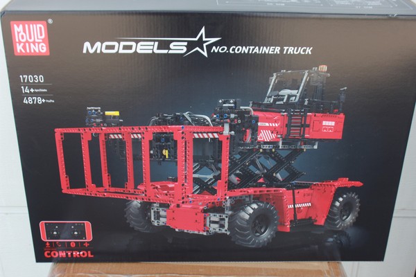 Oo Mould King 17030 Rot Container Stapler Truck Klemmsteine 4878 Pcs Neu-image