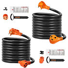 Vevor 30 / 50 Amp 15/25/30/50 ft Rv Extension Cord Camper Power Cord Etl Listed