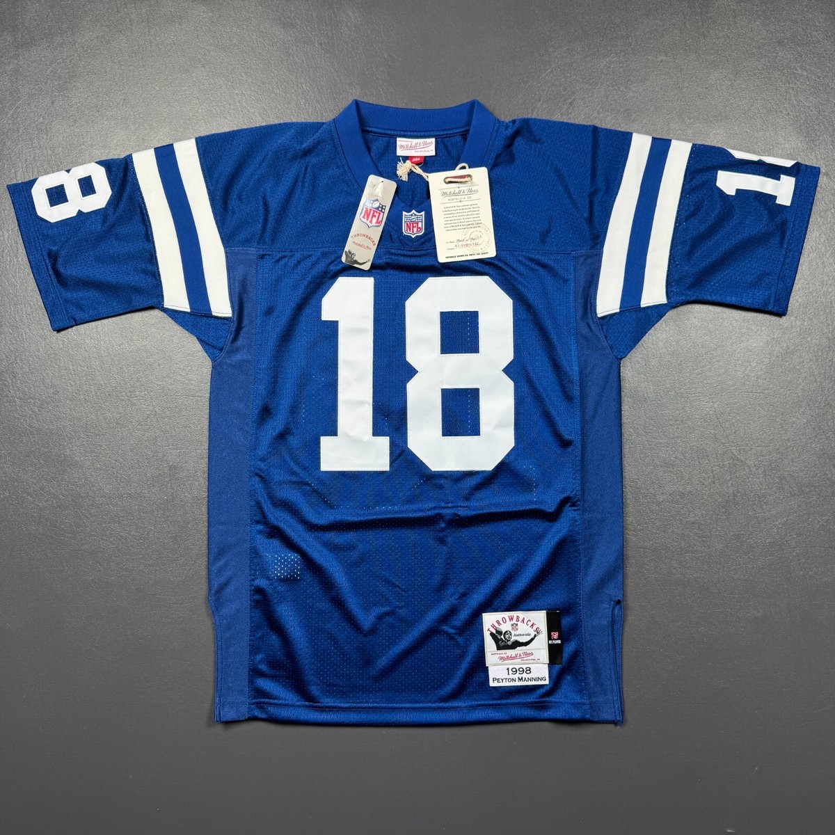 MANNING 8 ユニフォーム Mitchell & Ness 100% Authentic Peyton Manning Mitchell & Ness 1998 Colts Jersey