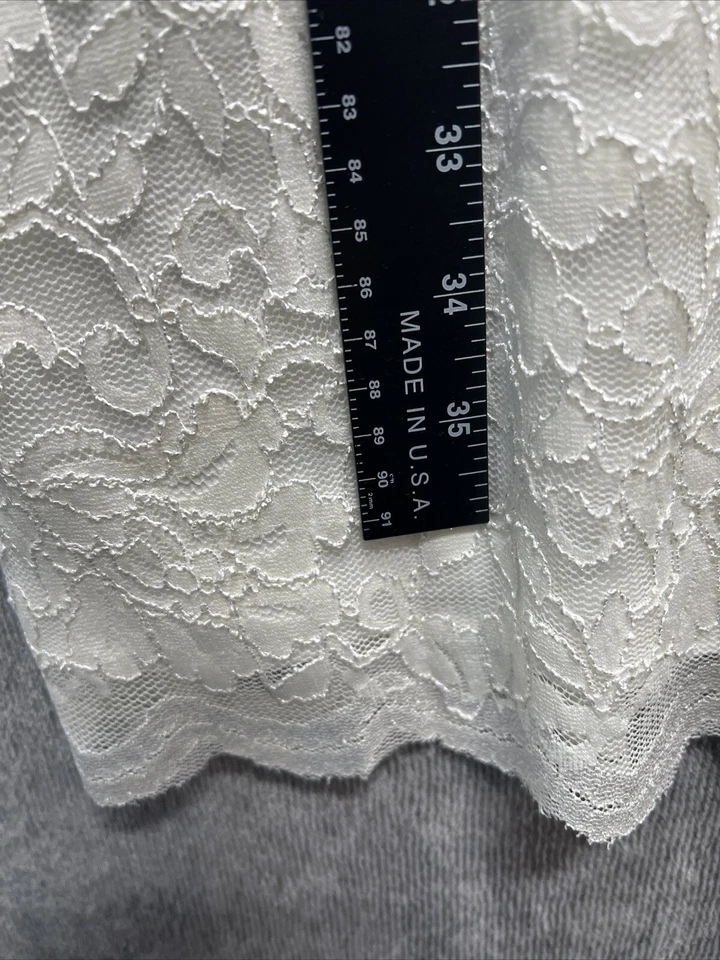 David Bridal (db) Sleeves Wedding Dress Woman’s size 4 Rhinestones - Image 4 of 4