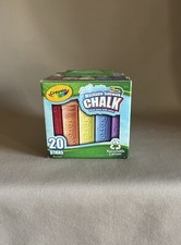 Crayola Washable Sidewalk Chalk, 20 Nontoxic Colored Sticks Ages 4 , New In Box 