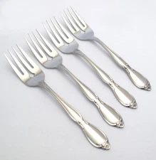 Oneida Chatelaine Salad Forks Stainless Betty Crocker Glossy Set of Four