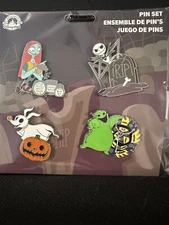 New Disney Parks - Nightmare Before Christmas Jack Skellington & Pals 4 Pin Set!