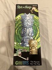 Juego de tazas Rick and Morty Geeki Tiki caja de botín de cerámica nuevo en caja