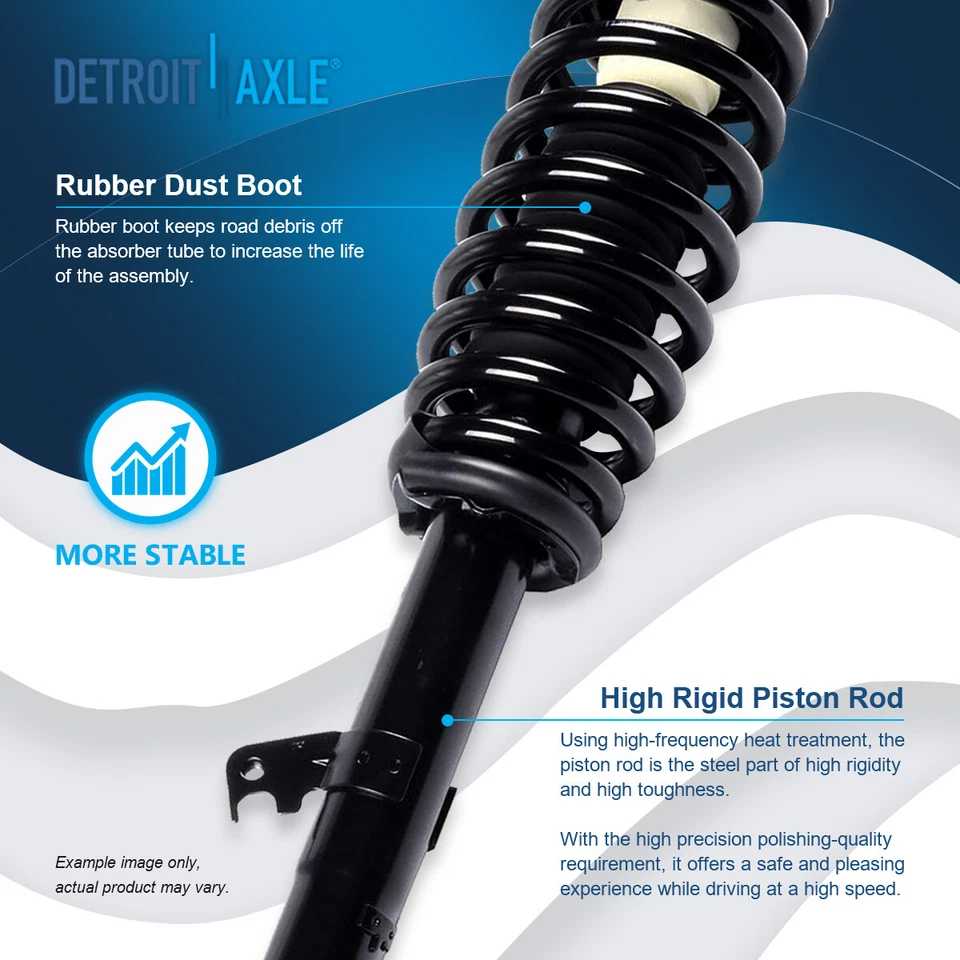 Front Struts Ball Joints Sway Bar Link Tie Rods for 2006-2009 Ford Fusion Milan - Image 4 of 4