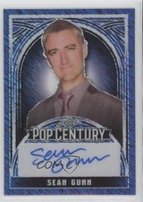 2024 Leaf Metal Pop Century Dark Blue Diagonal Shimmer 3/6 Sean Gunn Auto 3hd