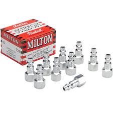 Milton 728 1/4" Female NPT M Style Coupler Plug Pack of 10 New in box