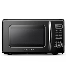 Galanz GLCMKZ07BKR07 Retro 0.7 cu ft Countertop Microwave Oven Auto Cook & Rehea